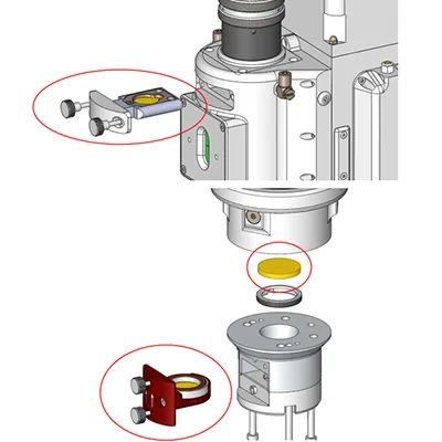 Triple protective-window stack for optics protection