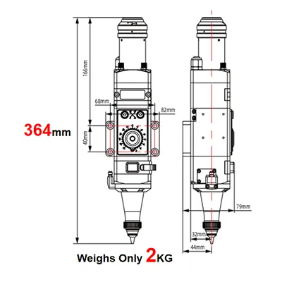 Lightweight, compact body for easy integration