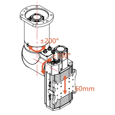 Rotary Axis for Fiber Laser Cutting Head